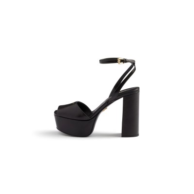 PRADA NAPPA LEATHER PLATFORM SANDALS 1XP48B